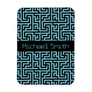 Magnet Flexible Labyrinthe bleu et noir
