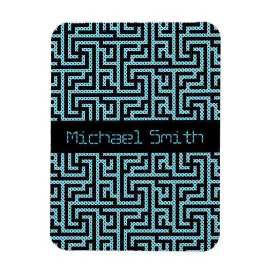 Magnet Flexible Labyrinthe bleu et noir (Vertical)