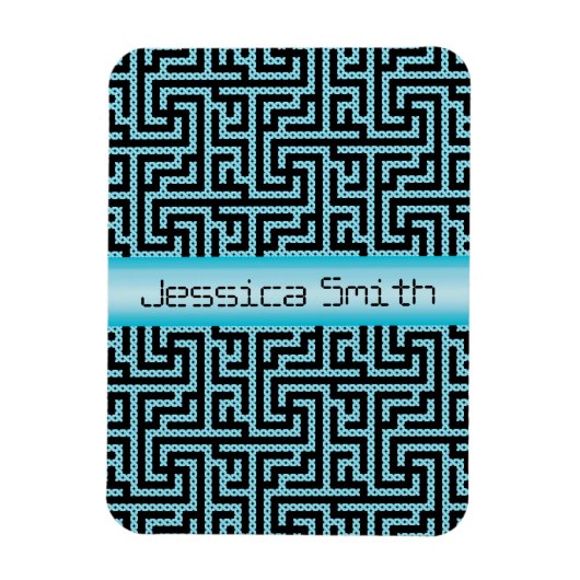 Magnet Flexible Labyrinthe bleu et noir (Vertical)