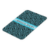 Magnet Flexible Labyrinthe bleu et noir (Côté Gauche)