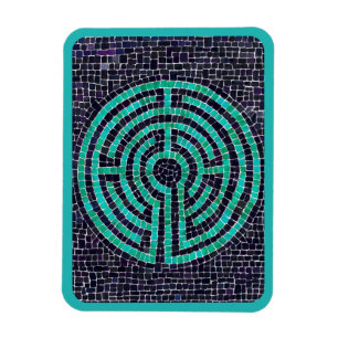 Magnet Flexible LABYRINTHE III Aimant flexible 3x4 - Turquoise