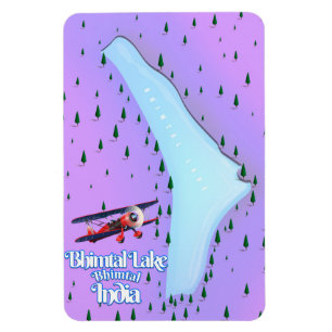 Magnet Flexible Lac Bhimtal Bhimtal Inde affiche de voyage.
