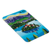 Magnet Flexible Lac Bled Slovénie (Côté Droit)