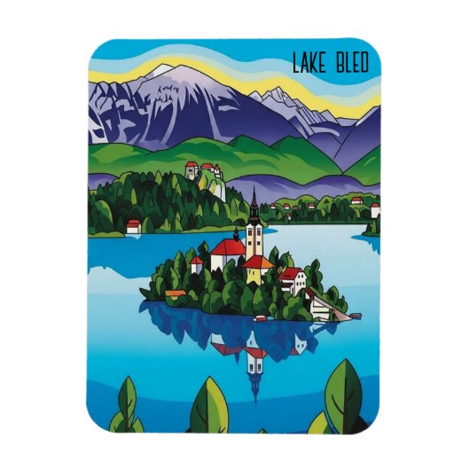 Magnet Flexible Lac Bled Slovénie (Vertical)
