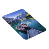 Magnet Flexible Lac Braies | Alpes Dolomites, Italie (Côté Droit)