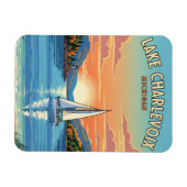 Magnet Flexible Lac Charlevoix Michigan Travel (Horizontal)