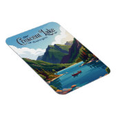 Magnet Flexible Lac Crescent États-Unis (Côté Droit)