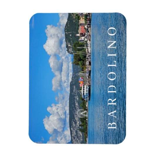 Magnet Flexible Lac de Garde Bardolino vue panoramique réfrigérate (Vertical)