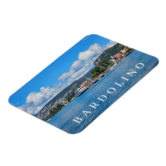 Magnet Flexible Lac de Garde Bardolino vue panoramique réfrigérate (Côté Gauche)
