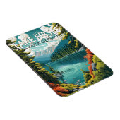 Magnet Flexible Lac Eibsee Allemagne Travel Art Vintage (Côté Droit)