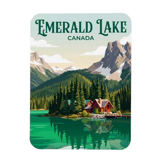 Magnet Flexible Lac Emerald Canada (Vertical)