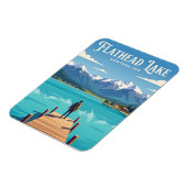 Magnet Flexible Lac Flathead États-Unis (Côté Gauche)