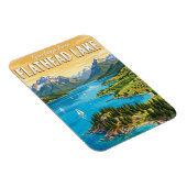 Magnet Flexible Lac Flathead Montana (Côté Droit)