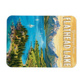Magnet Flexible Lac Flathead Montana (Horizontal)