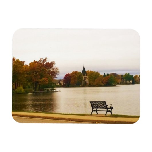 Magnet Flexible Lac Fowler en automne, WI (Horizontal)