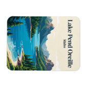 Magnet Flexible Lac Pend Oreille Idaho (Horizontal)
