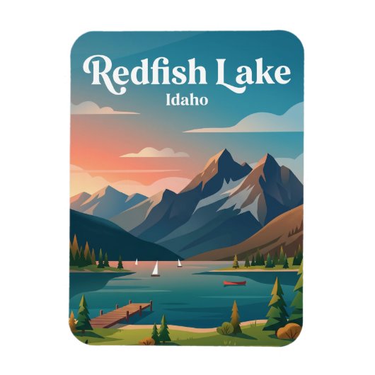 Magnet Flexible Lac Redfish USA (Vertical)
