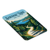 Magnet Flexible Lac Saranac États-Unis (Côté Droit)