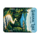 Magnet Flexible Lac Saranac États-Unis (Horizontal)