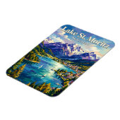 Magnet Flexible Lac St. Moritz Suisse (Côté Gauche)