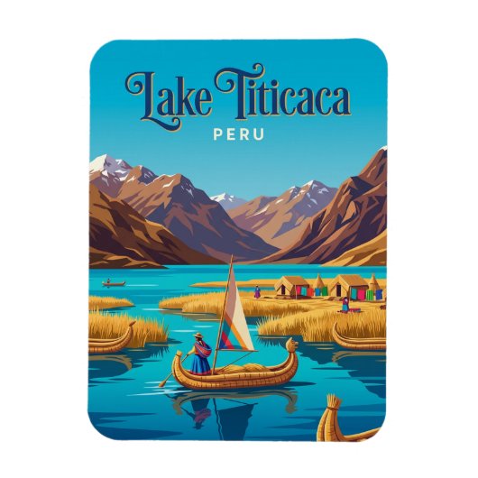 Magnet Flexible Lac Titicaca Pérou (Vertical)