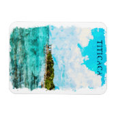 Magnet Flexible Lac Titicaca Voir Voyage (Horizontal)