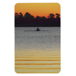 Magnet Flexible Lac Wendouree Calme Avant la Tombée de la Nuit