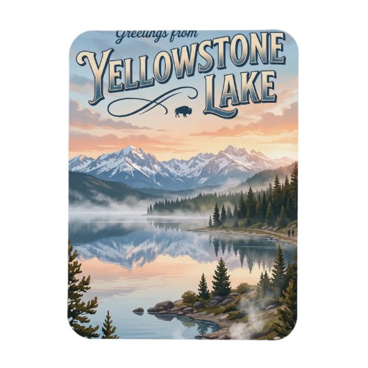 Magnet Flexible Lac Yellowstone USA (Vertical)