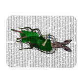 Magnet Flexible Lady Bella Rabbit Prendre du thé 2 (Horizontal)