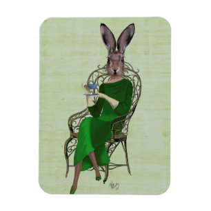 Magnet Flexible Lady Bella Rabbit Prendre du thé 3