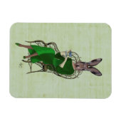 Magnet Flexible Lady Bella Rabbit Prendre du thé 4 (Horizontal)