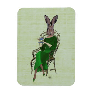 Magnet Flexible Lady Bella Rabbit Prendre du thé 4