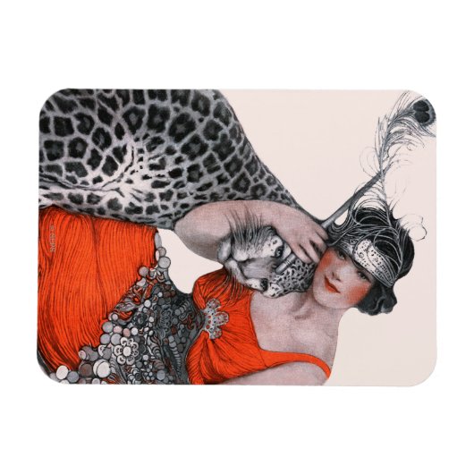 Magnet Flexible Lady et Leopard (Horizontal)