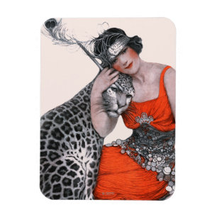 Magnet Flexible Lady et Leopard