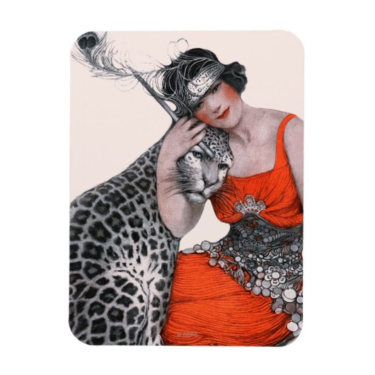 Magnet Flexible Lady et Leopard (Vertical)