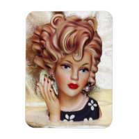 Lady Head Vase Sassy Spiral Coiffure beauté en noi
