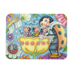 Magnet Flexible Ladybug Bubblebath LADYBUG FAMILLE