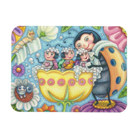 Magnet Flexible Ladybug Bubblebath LADYBUG FAMILLE (Horizontal)