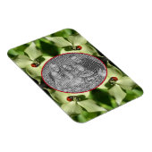 Magnet Flexible Ladybug On Dogwood Flower Frame Ajouter Votre Phot (Côté Droit)