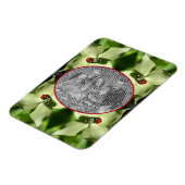 Magnet Flexible Ladybug On Dogwood Flower Frame Ajouter Votre Phot (Côté Gauche)