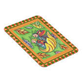 MAGNET FLEXIBLE LADYBUGS QUI RETOURNENT SUR LES FEUILLES D'AUTOMNE (Côté Droit)