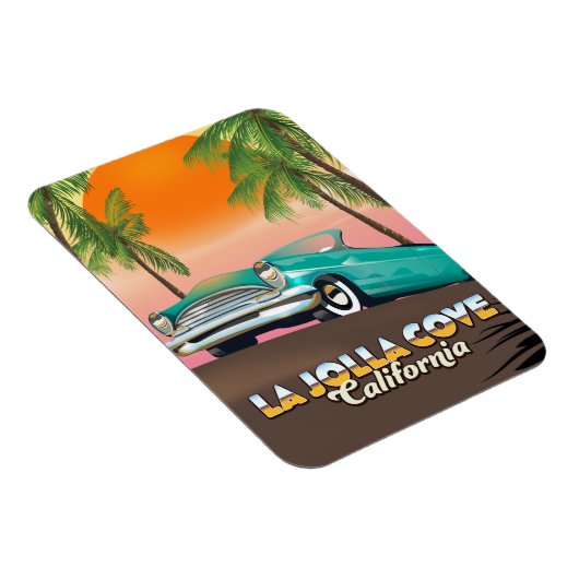 Magnet Flexible L'affiche de voyage de La Jolla Cove Californie (Côté Droit)