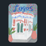 Magnet Flexible Lagos Portugal Quiosque Algarve mignonne artisanat<br><div class="desc">Ajoutez votre propre texte à cet aimant avec une charmante illustration d'un charmant kiosque à Lagos Algarve Portugal. J'espère que vous aimez ce dessin,  je l'ai créé pour vous ! Consultez mon magasin pour en savoir plus ou faites-moi savoir si vous voulez quelque chose de personnalisé!</div>