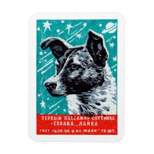 Magnet Flexible Laika 1957 le chien de l'espace