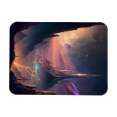 Magnet Flexible L'aimant de la ville futuriste de science-fiction (Horizontal)