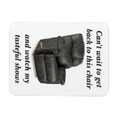 Magnet Flexible L'aimant frigo de papa de sa chaise préférée (Horizontal)