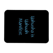 Magnet Flexible L'aimant "Yahusha est le Manifeste de Yahuah" (Horizontal)