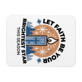 Magnet Flexible Laisser la foi briller : Thème hiver (Horizontal)