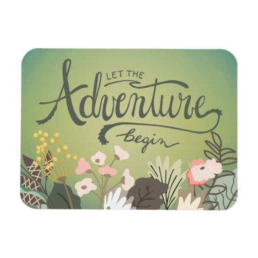 Magnet Flexible Laisser L'Aventure Commencer La Croisière Navire F (Horizontal)