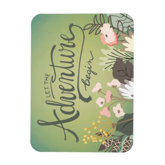 Magnet Flexible Laisser L'Aventure Commencer La Croisière Navire F (Vertical)